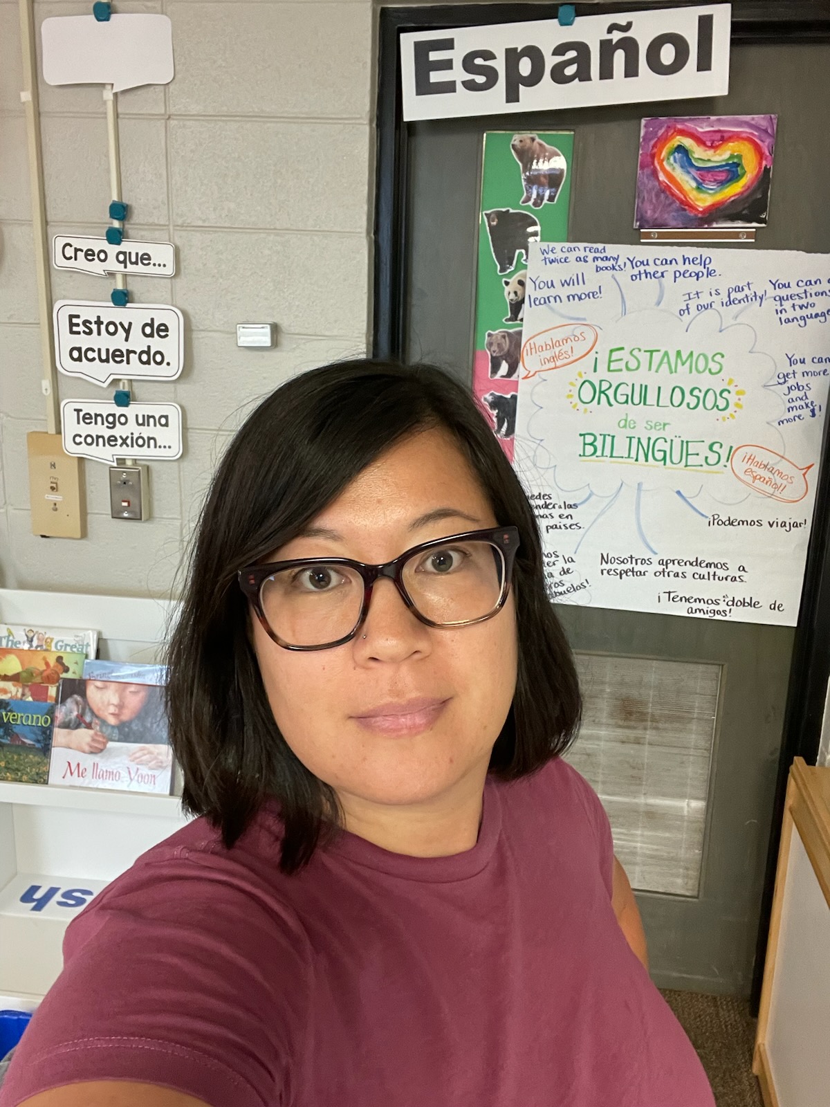 Maestra Melissa in her classroom